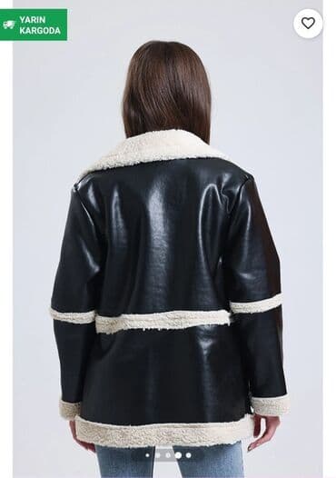 kəsilmiş əl şəkilləri: Palto, XL, rəng - Qara — 3