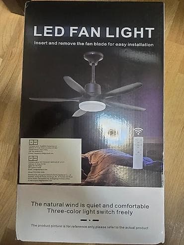 Ventilator LED fanlı tavan işığı – uzaqdan idarəetmə ilə