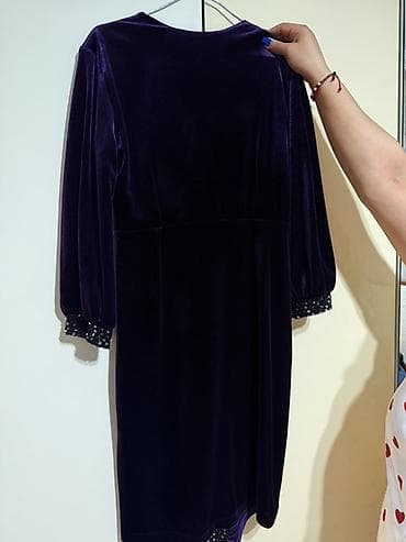 qara almaz: Məhsul: Qadın paltarı - Material: Yumşaq, parıltılı məxmər - Rəng — 2