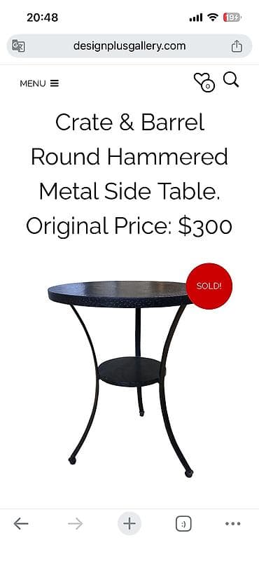 stolllar: Balkon masası, Açılmayan, Metal, Yumru masa — 2