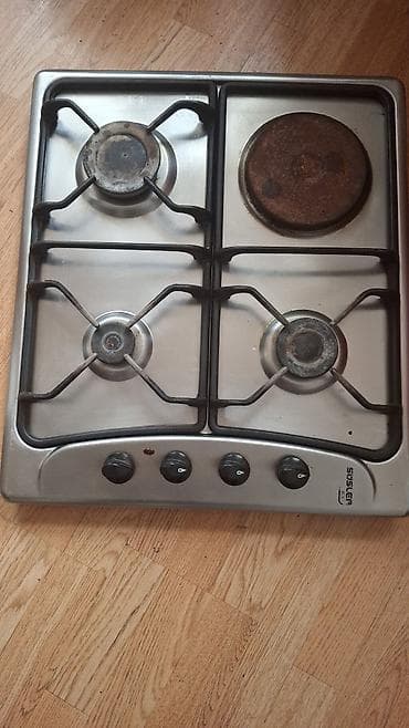 qaz sobasl: Qarışıq sobası Quraşdırılan, 4 gözlü — 3