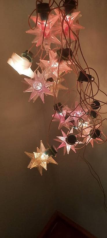 xonça novruz bayramı: Стеклярус ветряк 15м,звезда 15 м,снежинки по 5 м,дед мороз — 3