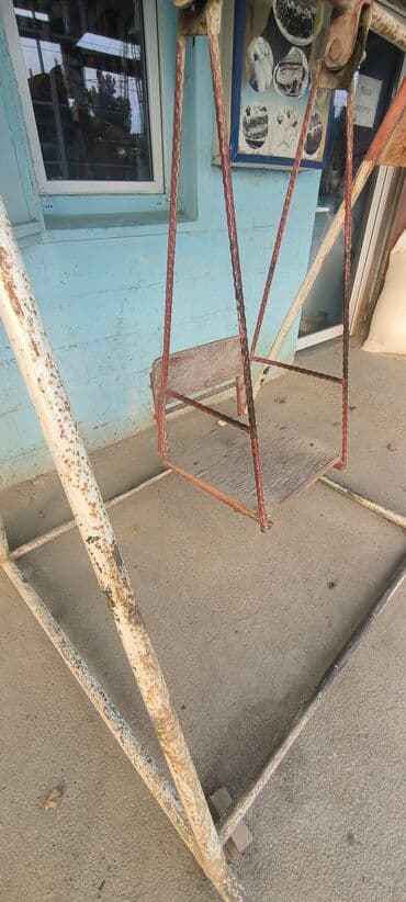 uşaq beşikler: Oturacaq-yelləncək, Zontiksiz, Metal — 2