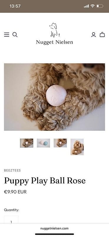 Oz qiymetine satilir, yenidir Məhsul: BeeZtees Puppy Play Ball Rose