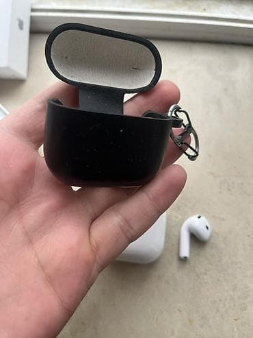 airpods qulaqciq: Yeni Simsiz (Bluetooth) Qulaqcıqlar, Apple, rəng - Ağ — 3