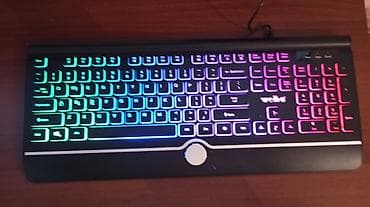 steam dek: RGB işıqlanmaya malik USB klaviatura - Brend: Weibo (loqosu üzərində) — 1