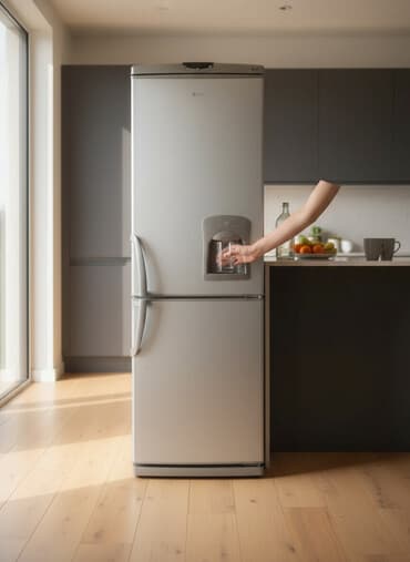 холодильник lg: Б/у 2 двери LG Холодильник Продажа, цвет - Серебристый, С диспенсером — 1