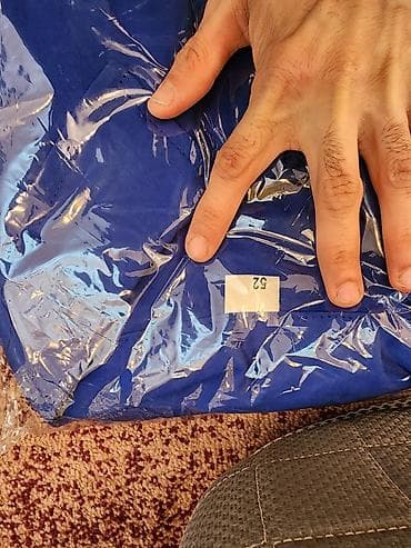 canta modelləri: Mavi rəngli kişi kostyumu – paketlənmiş halda. mavi kamizonlar 35 — 2