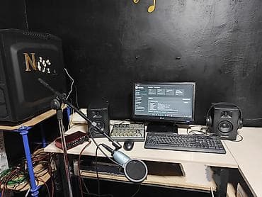 musiqi aleti type 1: Ses kartı "focusrite Scarlett 2i2" Kalonka "M-ADİO BX3" Mixer — 2