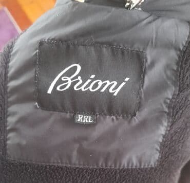 kişi üçün yun gödəkçələr: Brioni kişi gödəkçəsi - Model: quilted (romb tikişli), qısa boy - — 2