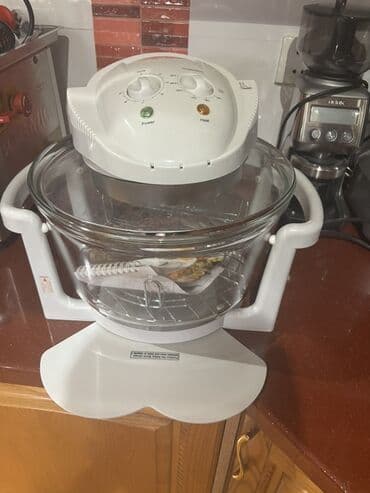 аэрогриль купить в баку: Духовка Электрическая, цвет - Белый, Отдельностоящая, Новый — 1