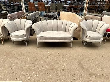 Divan və kreslo dəstləri: Yeni, Divan, 2 kreslo, Bazasız, Açılmayan — 9
