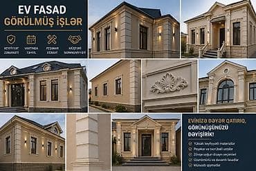 fasat: Fasad üçün dekorativ suvaq və tekstur boyama xidməti - Fasad — 5