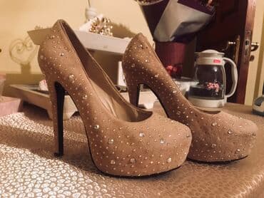 inan ayakkabı: Tuflilər, Ölçü: 37, rəng - Bej, İşlənmiş — 3