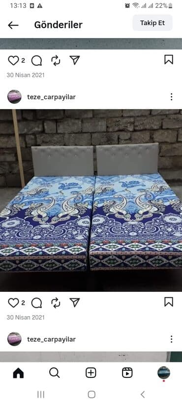 artizan quyularinin qazilmasi: Təzə çarpayılar 1 nəfərlik çarpayılar 60 manat . 2 nəfərlik taxt 110 — 17
