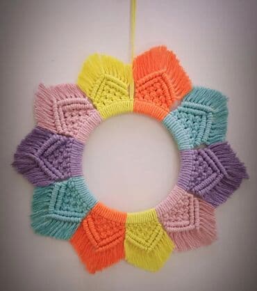 Fiqurlar: Dekor makrame pano — 2