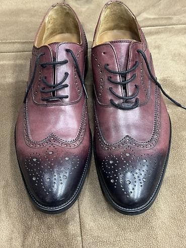 Məhsul: Kişi dəridən klassik broq ayaqqabılar - Model: Wingtip/broq