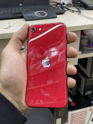 IPhone SE, 64 GB, Qırmızı, Barmaq izi, Simsiz şarj