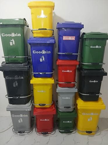Plastik “Goodbin” tullantı qutuları - Təyinat: məişət, ofis, obyekt — 7