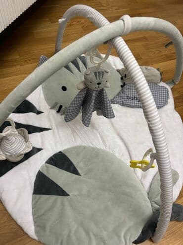 Uşaq oyun xalçası babyono markası - Yumşaq, plyuş materialdan dairəvi