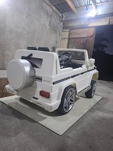 elekt: Uşaq üçün elektrikli qoşqulu avtomobil – Mercedes G-Class üslubunda - — 4
