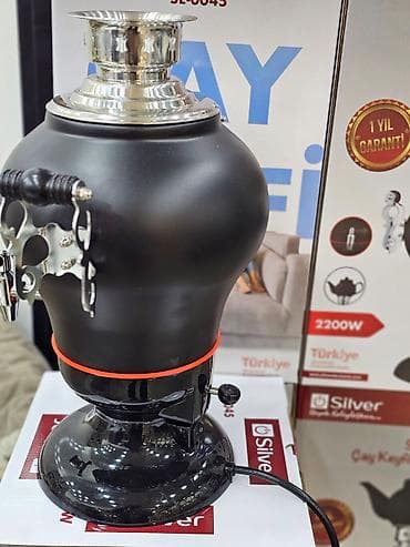 samovar cay: Elektrikli samovar silver model: sl-0045 elektri̇k semaver 4l — 9