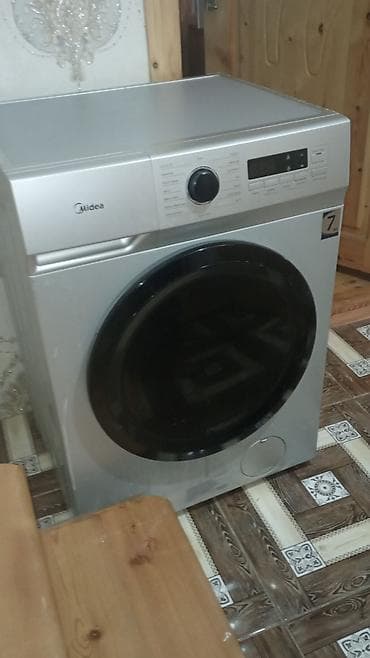 Midea önyükləmə paltaryuyan maşın - Rəng: gümüşü/metalik - Ön panel