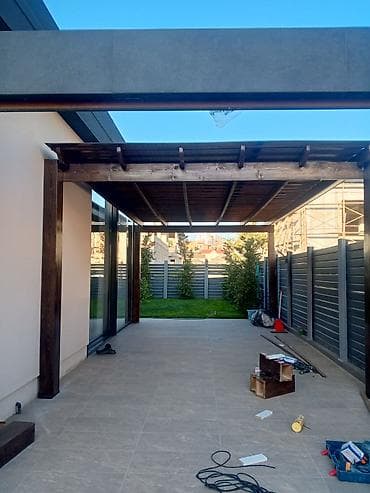 yaşıl hasar: Açıq hava üçün taxta pergola – terasa və həyət məkanı üçün hazır həll — 3