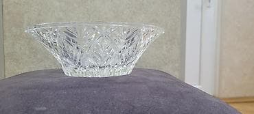 meyvə vazı: Kəsimli şüşə/kristal meyvə və ya salat qabı - Material: ağır kəsimli — 4