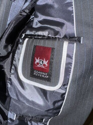 klassik kişi geyimləri: Gianni Rivera kişi kostyumu - Model: Vest Suit / 32, 1 düyməli — 3