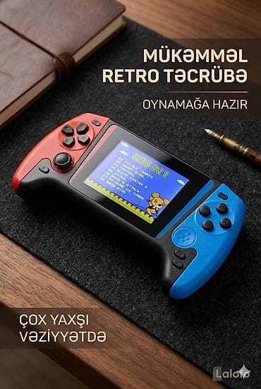 oyun rolari: Retro əl oyun konsolu – 500-in-1 - Daşınan, əllə tutulan retro oyun — 1