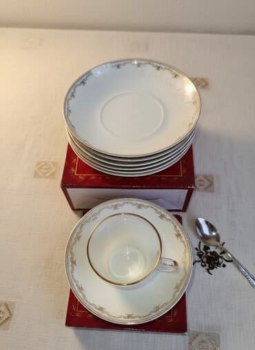 lala.fo posuda: Nəlbəkilər, 6 ədədli dəst, rəng - Ağ, Farfor, Türkiyə — 1