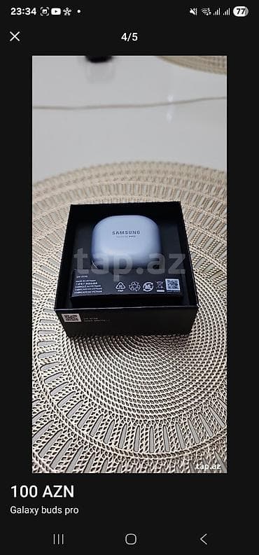 samsung buds qiymeti: Simsiz (Bluetooth) Qulaqcıqlar, Samsung, rəng - Gümüşü — 2