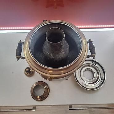 masaüstü gaming pc: Məhsul: Mis samovar – kömür/odunla işləyən klassik model Təsvir: - — 3