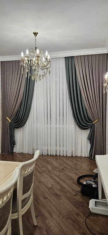 pencere perde: Pərdələr otağa zəriflik və rahatlıq gətirir. Klassik üslubda dizayn — 23