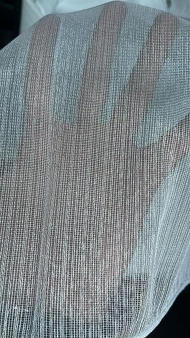 Şamdanlar: Təsvir: - Açıq krem/ağ tonlarda şəffaf tül parça - Nazik şəbəkə — 8