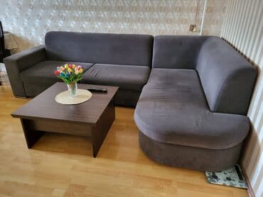 купить диван бу недорого: Угловой диван, Б/у, Раскладной, С подъемным механизмом, Ткань, Нет доставки — 1