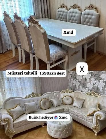 Zərif klassik üslubda mebel dəsti. - Qonaq otağı üçün yumşaq künc lalafo.az -da Zərif klassik üslubda mebel dəsti. - Qonaq otağı üçün yumşaq künc