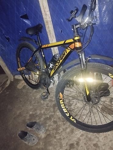 velosiped ramasi satilir: Velosiped – Afsport MTB tipli - Rəng: qara-sarı-narıncı dizayn - — 2