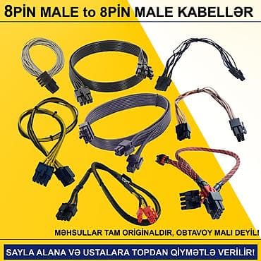 Kabellər "8PİN MALE to 8PİN MALE Original” SAYLA ALANA VƏ USTALARA