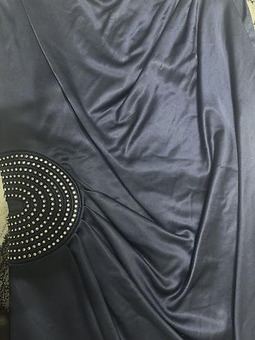 koja donlar: Delvina qadın paltarı - Rəng: tünd göy (navy) - Model: qolsuz, qapalı — 4