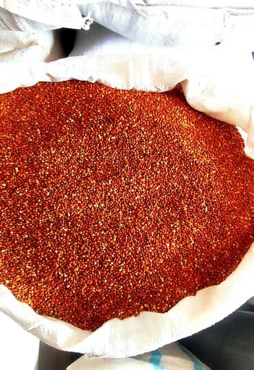 sevgililer gunu tortlari: Qırmızı rəngli, təmizlənmiş darı topdan satılır. Yüksək keyfiyyətli — 2