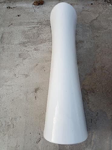 hamamlar: Açıq ağ rəngdə, keramika materialdan pilleli (pedestal) lavabo — 4