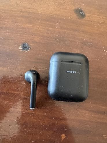 micro qulaqciq: İşlənmiş Simsiz (Bluetooth) Qulaqcıqlar, Joyroom, rəng - Qara — 2