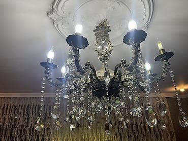 cıraq: Çılçıraq, 8 lampa, Xrustal — 2