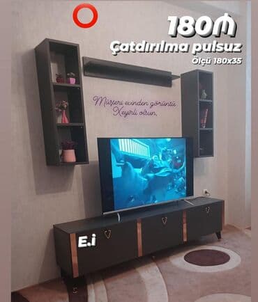 *Tv stend 180AZN💥* ✔️Rəng seçimi var ✔️ Şəhər daxili Çatdırılma və
