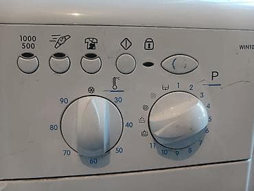 maşın qaldıran: Indesit önyükləməli paltaryuyan maşın Model: WIN10 (panel üzərində — 3
