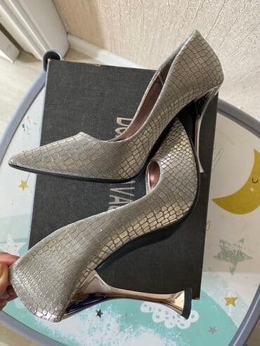 зеленые туфли: Туфли, Размер: 37, цвет - Серебристый, Новый — 11