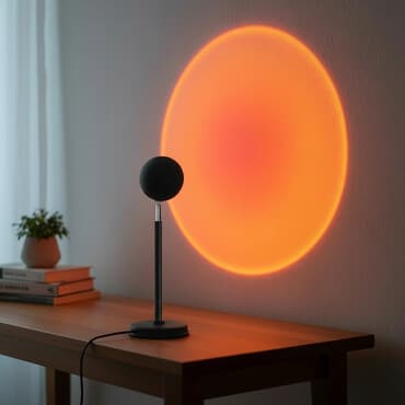 Sunset/Rəngli Proyeksiya Lampası - İsti gün batımı effekti: Divara və