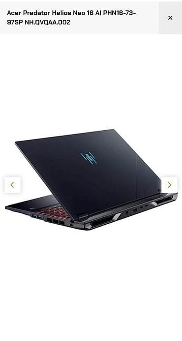 victus notebook: Model Acer Predator Helios Neo 16 AI PHN16-73-97SP Tip Noutbuk Təyinat — 4